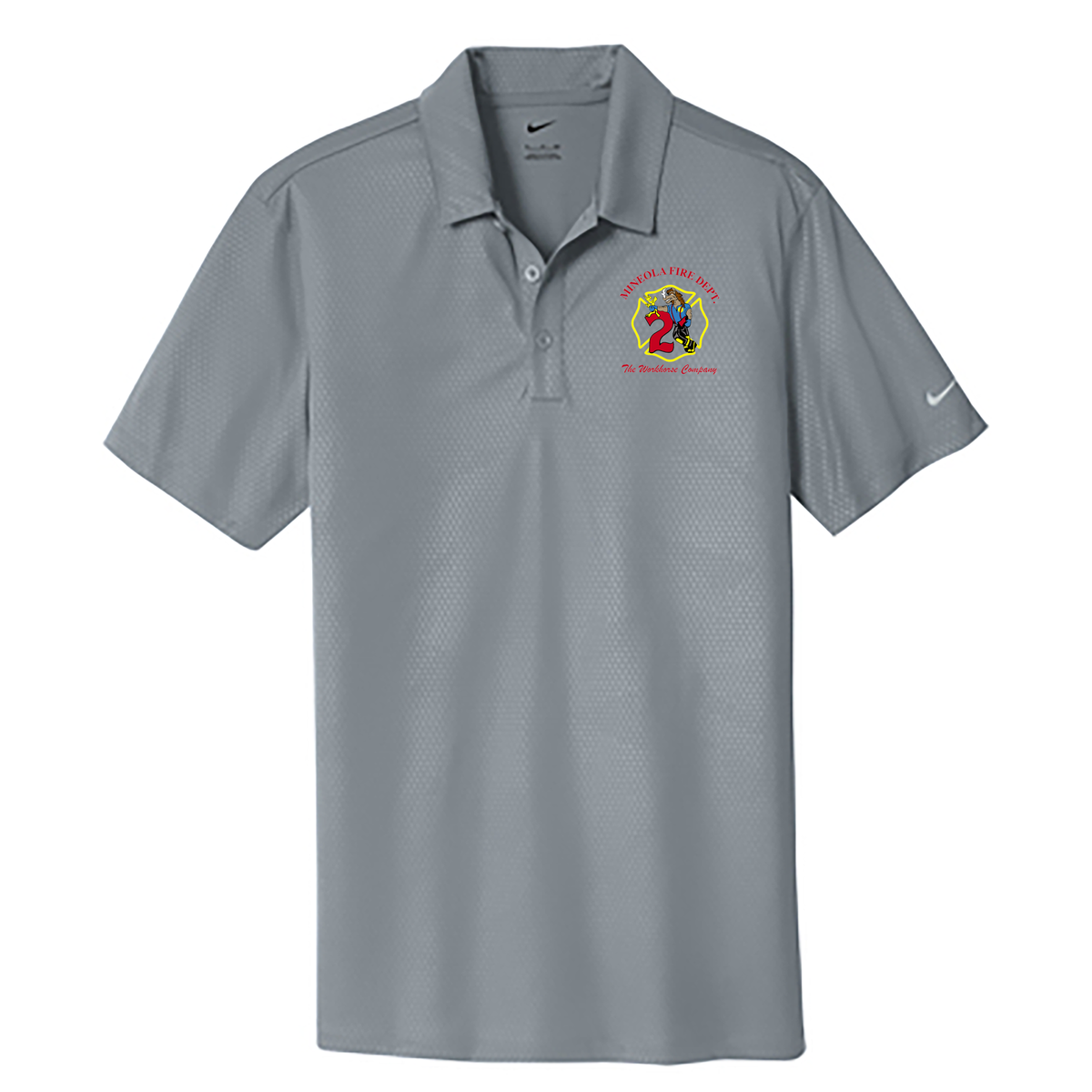 Mineola Fire Dept. Nike Dri-FIT Embossed Tri-Blade Polo