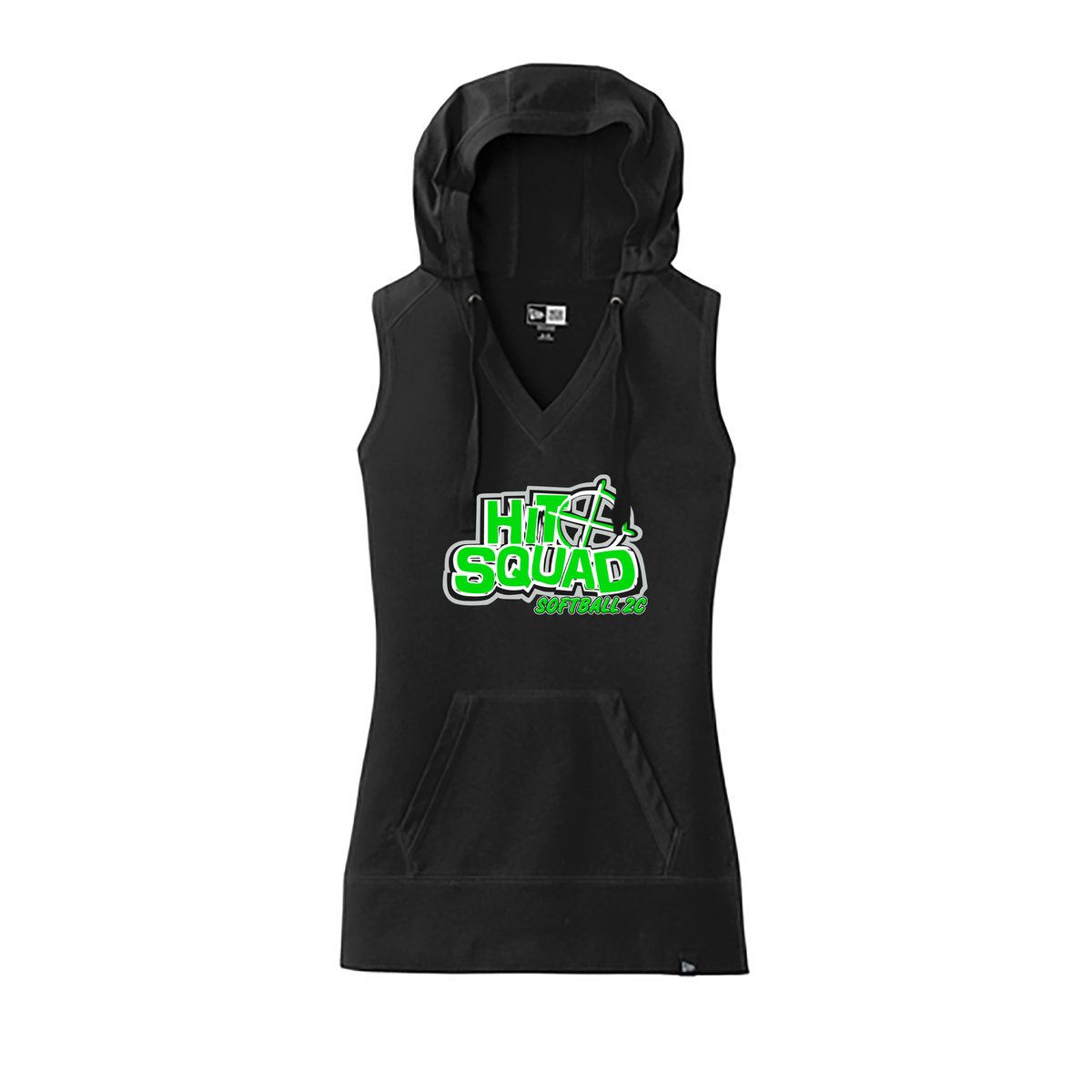 Hit Squad Softball New Era Ladies Heritage Blend Hoodie Tank