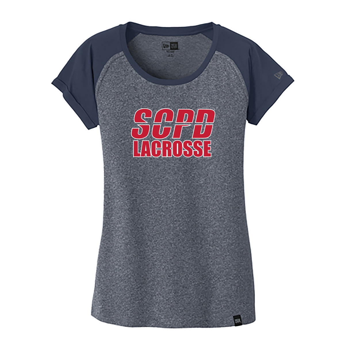 SCPD Lacrosse New Era Ladies Heritage Blend Varsity Tee