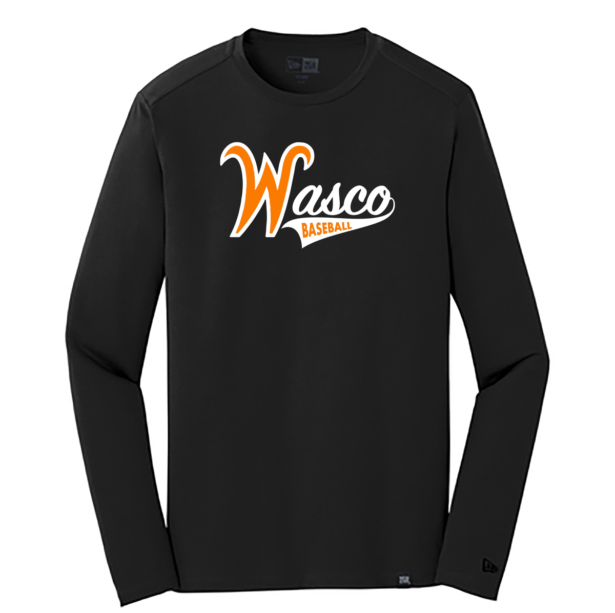 Wasco Union HS Baseball New Era Heritage Blend Long Sleeve Crew Tee