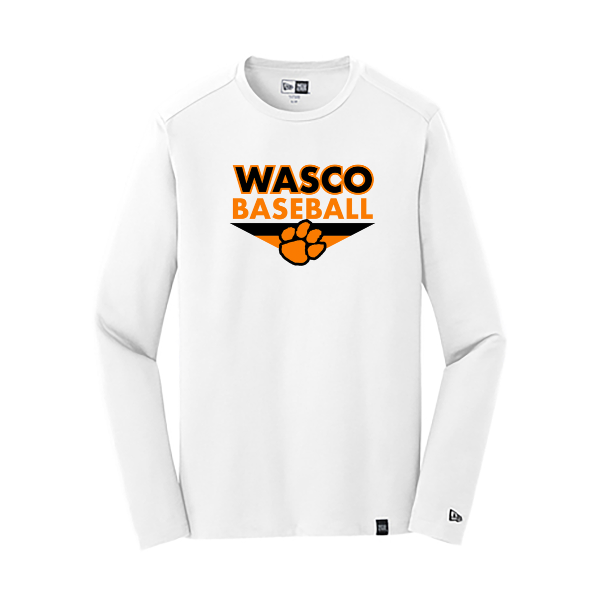 Wasco Union HS Baseball New Era Heritage Blend Long Sleeve Crew Tee