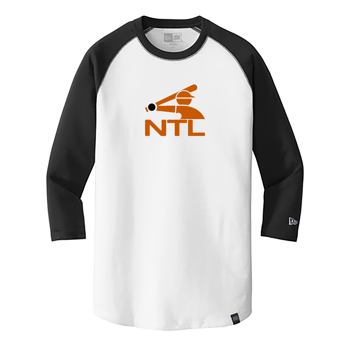 North Texas Baseball New Era Heritage Blend 3/4-Sleeve Baseball Raglan Tee