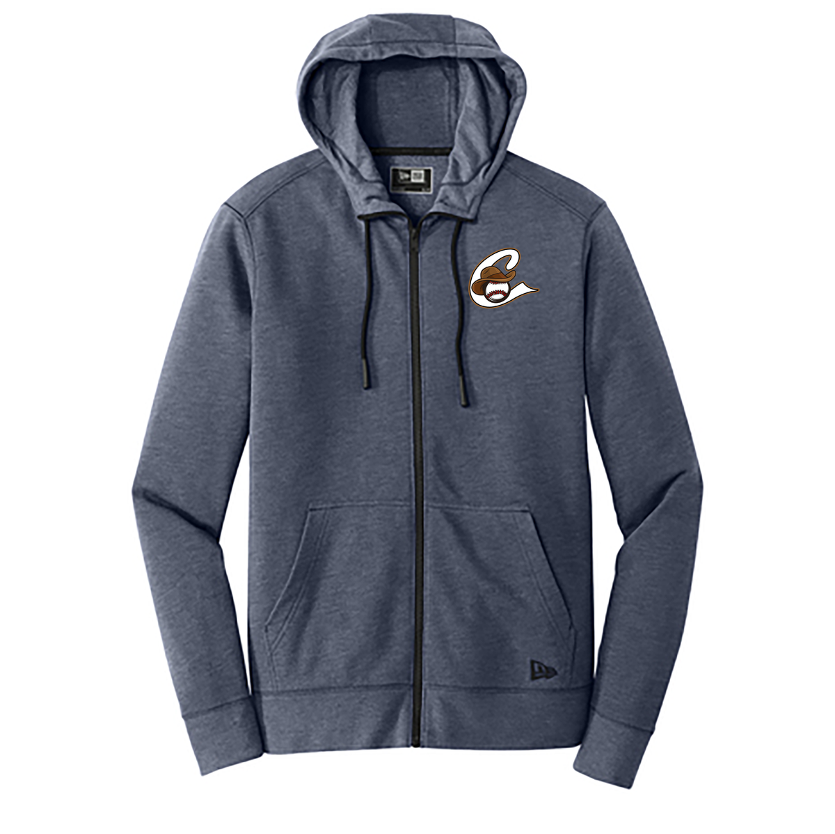 Caballeros Baseball New Era Tri-Blend Fleece Full-Zip Hoodie