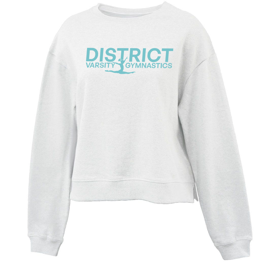 District Varsity Gymnastics Crop Fleece Crew