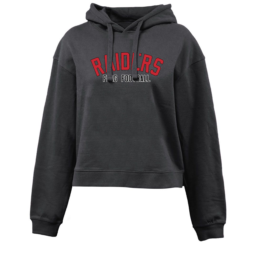 PM Raiders Flag Football Crop Fleece Hoodie