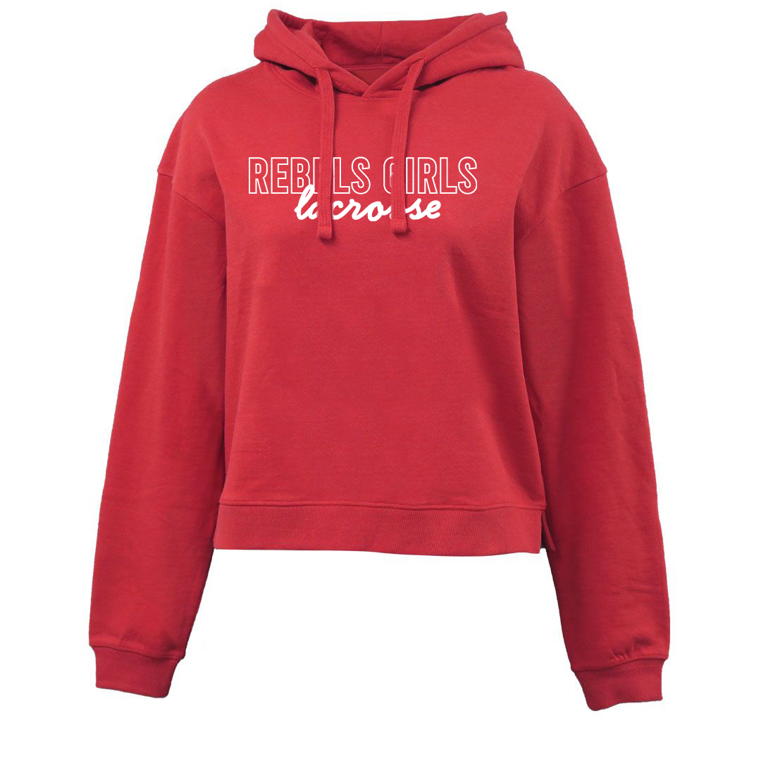 Rebels LC Girls Lacrosse Crop Fleece Hoodie