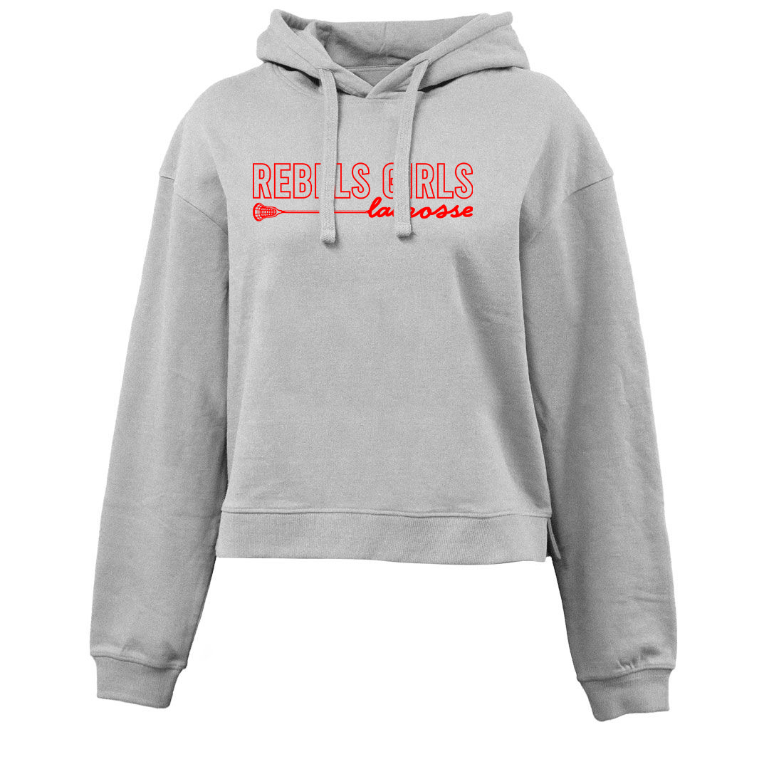 Rebels LC Girls Lacrosse Crop Fleece Hoodie