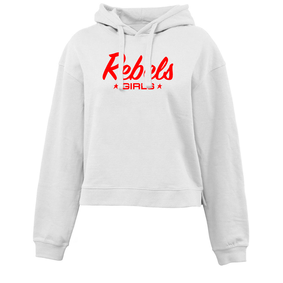 Rebels Girls Lacrosse Crop Fleece Hoodie