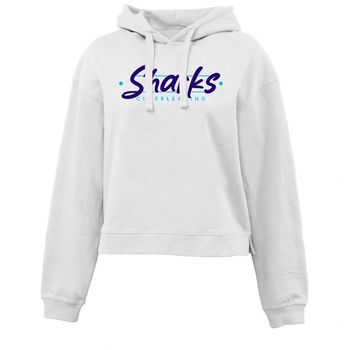 Sharks Cheerleading Crop Fleece Hoodie