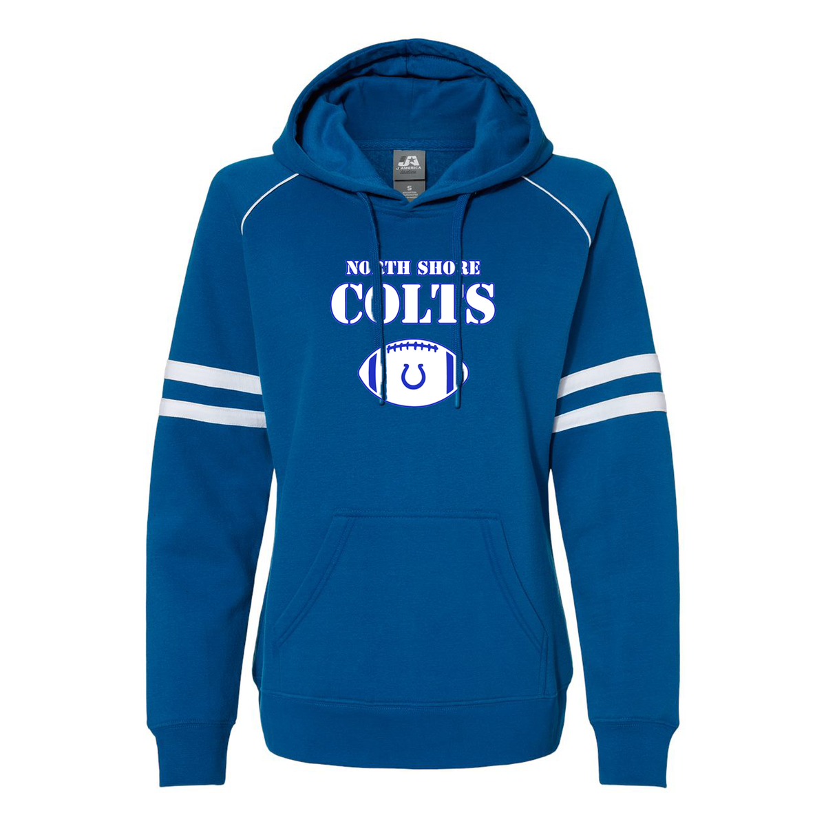 North Shore Colts Football & Cheer Women's Varsity Fleece Piped Hooded Sweatshirt