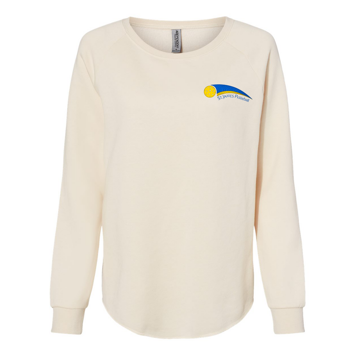 St. James Pickleball Association Women's Wave Wash Crewneck - EMBROIDERED