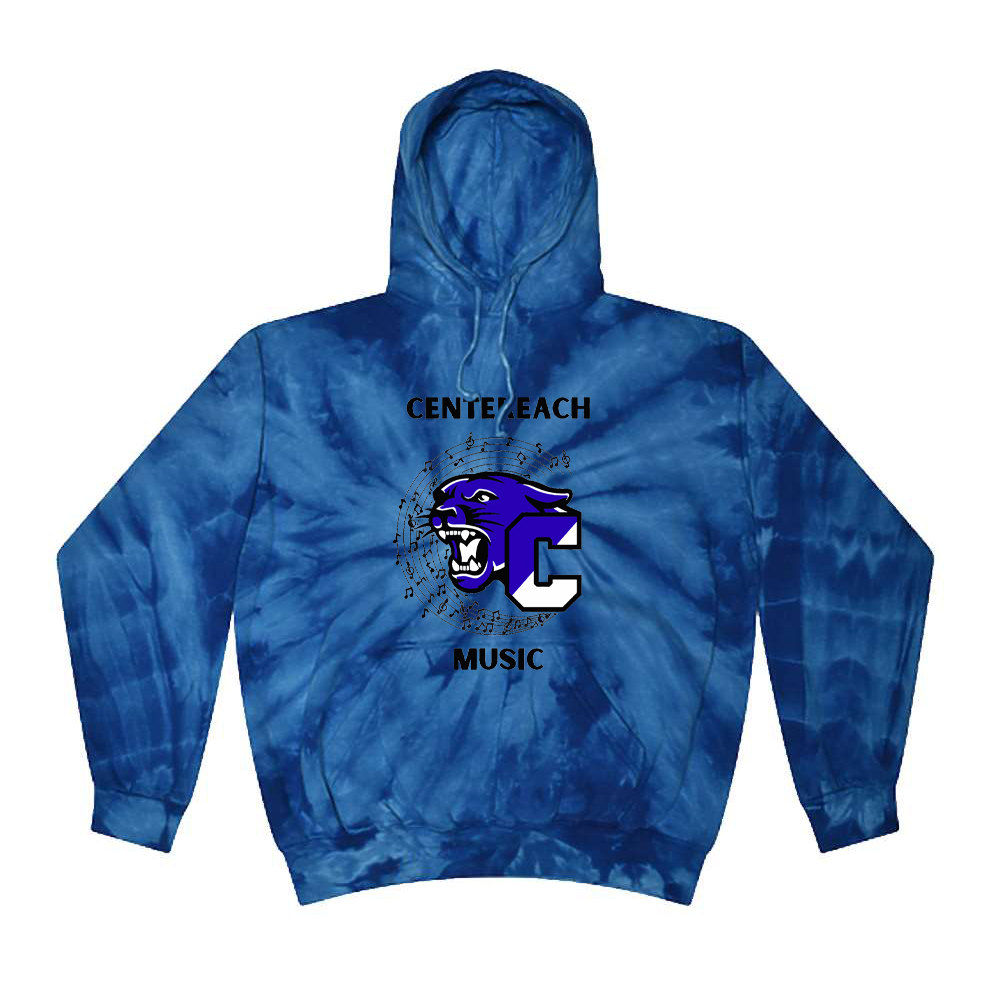 Centereach Music Tie-Dyed Hooded Sweatshirt