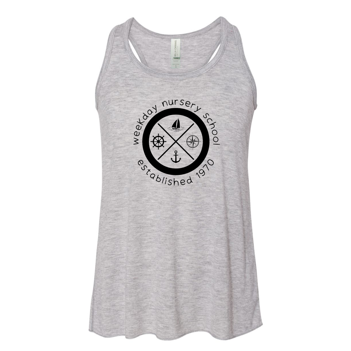 Weekday Nursery School Flowy Racerback Tank