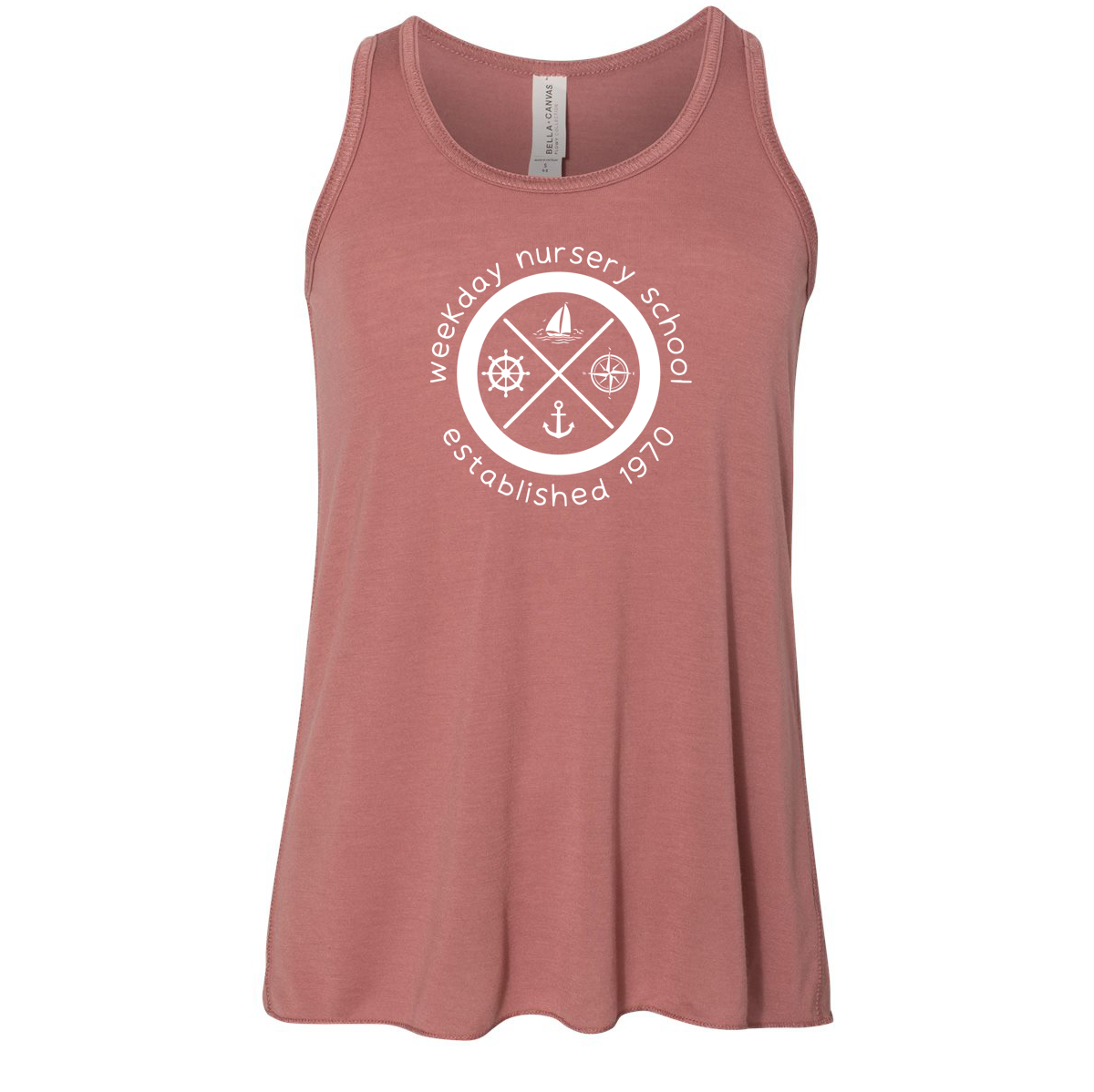 Weekday Nursery School Flowy Racerback Tank