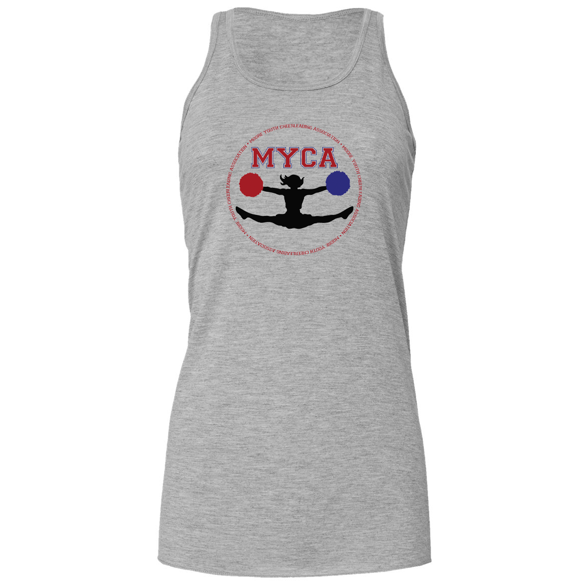 Moore Youth Cheer Flowy Racerback Tank