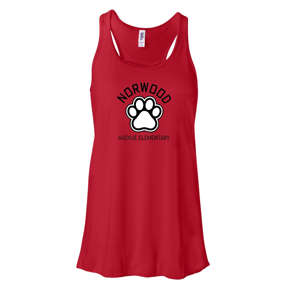 Norwood Ave. Elementary School Women's Flowy Racerback Tank