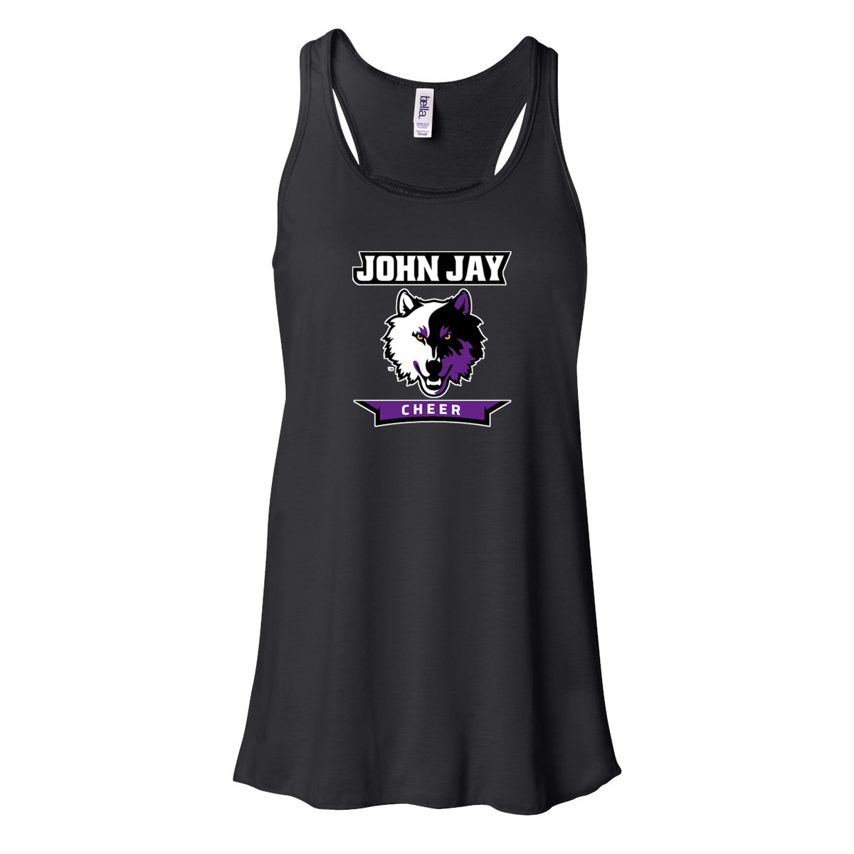 John Jay Youth Cheer Flowy Racerback Tank