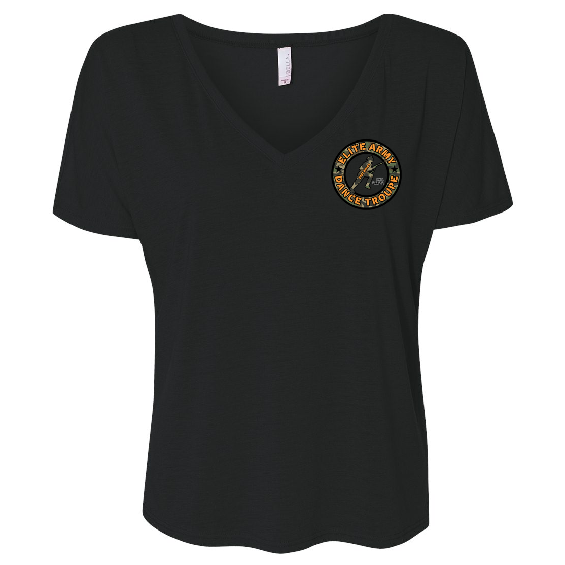 Elite Army Dance Troupe Women’s Slouchy V-Neck Tee