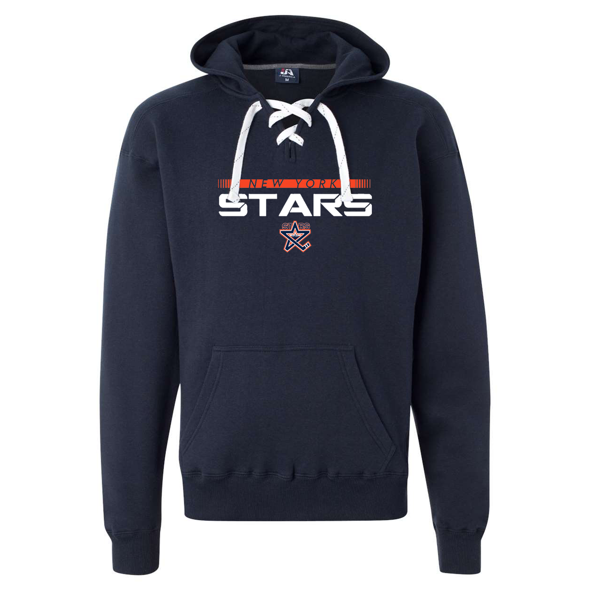 New York Stars Hockey Lace Hooded Sweatshirt
