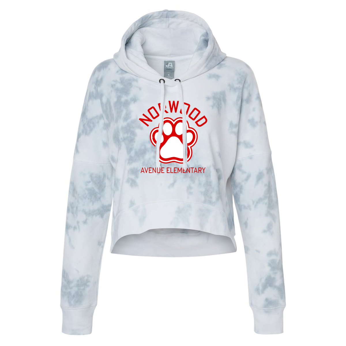 Norwood Ave. Elementary School Women's Crop Hooded Sweatshirt