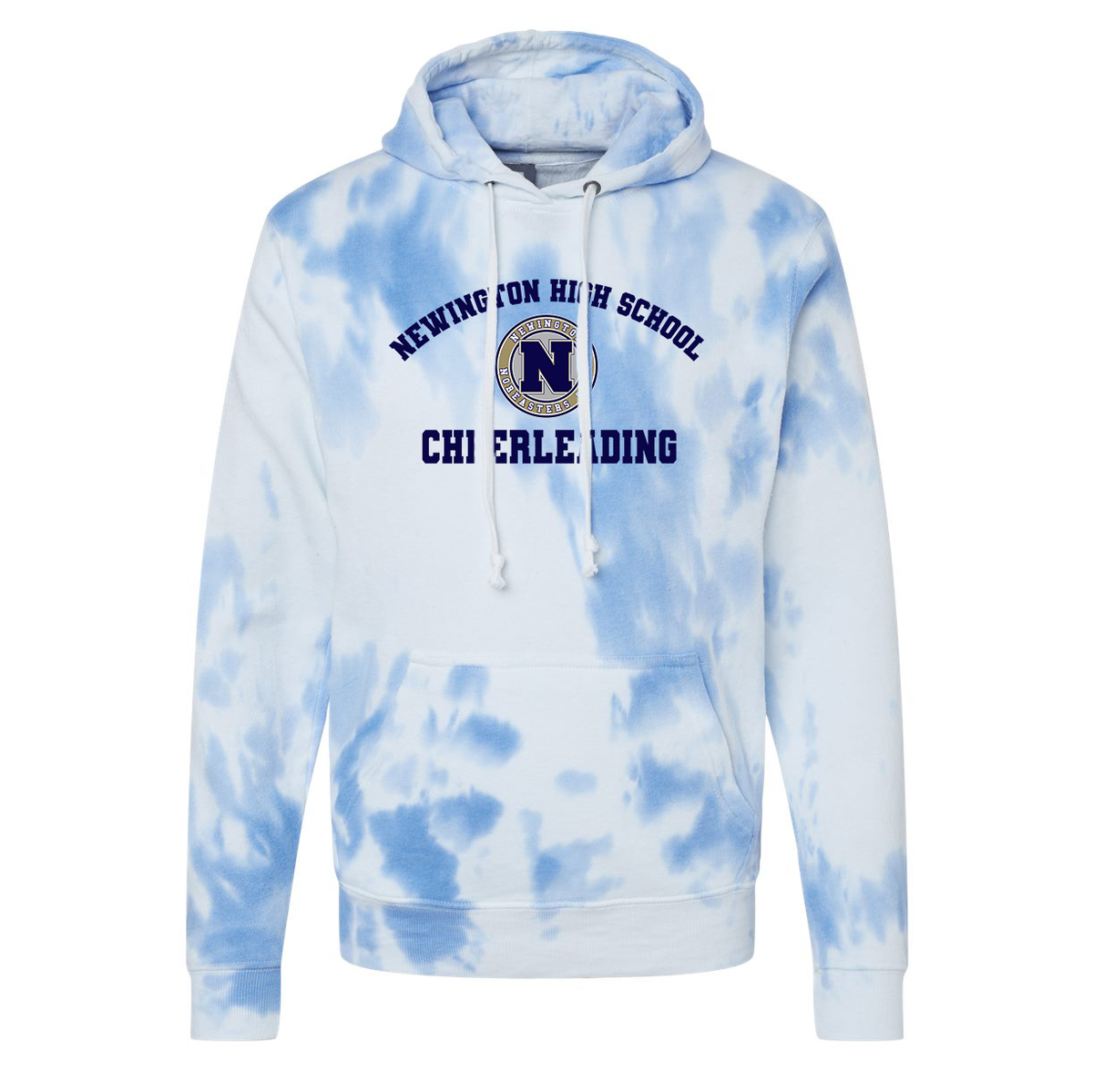 Newington HS Cheer Tie-Dye Fleece Hoodie