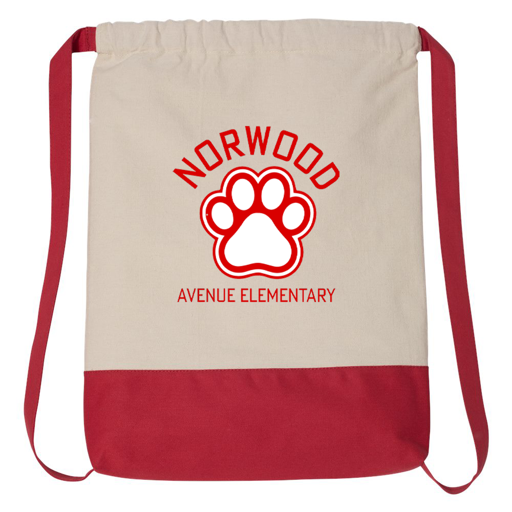 Norwood Ave. Elementary School Drawstring Backpack