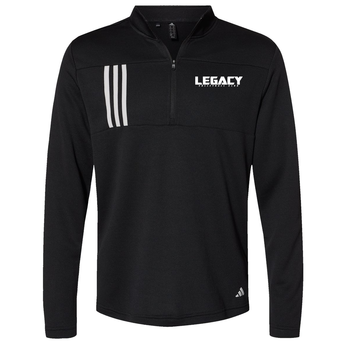 Legacy Volleyball Club Adidas 3-Stripes Double Knit Quarterzip