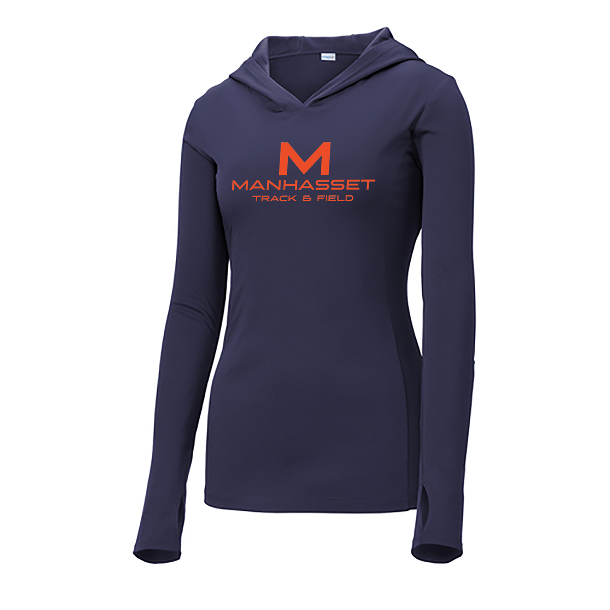 Manhasset Track & Field Ladies Performance Hooded Long Sleeve