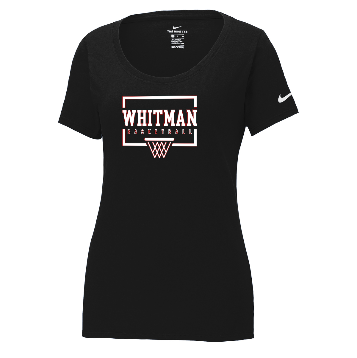 Whitman Women's Basketball Nike Ladies Core Cotton Tee
