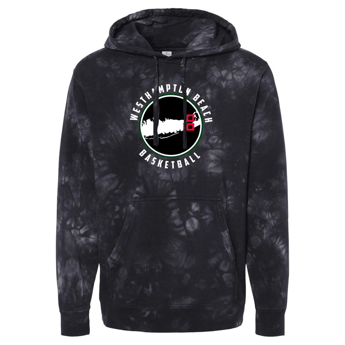 Westhampton Beach Basketball Independent Trading Co. Pigment-Dyed Hooded Sweatshirt