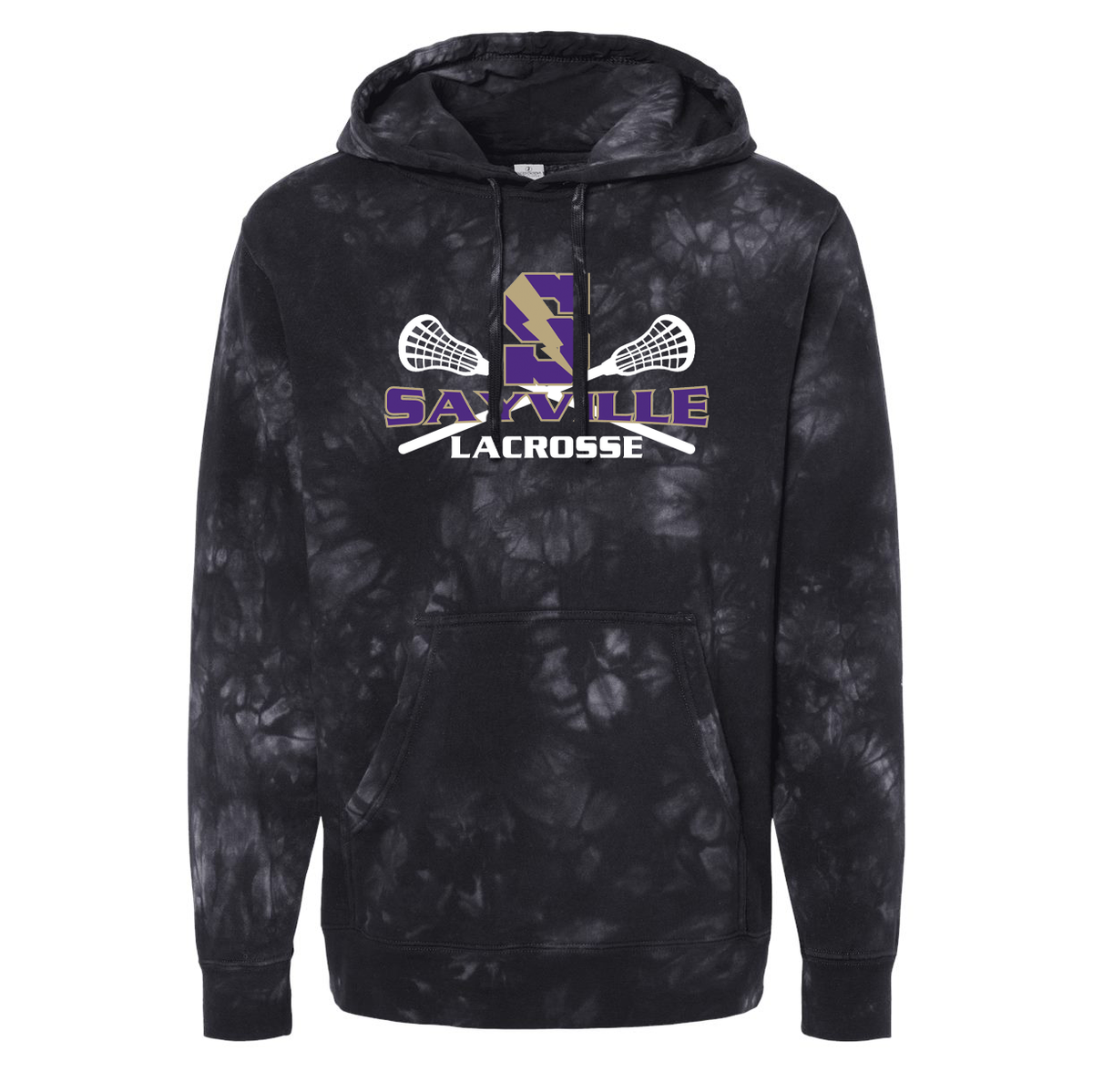 Sayville Lacrosse Independent Trading Co. Pigment-Dyed Hooded Sweatshirt
