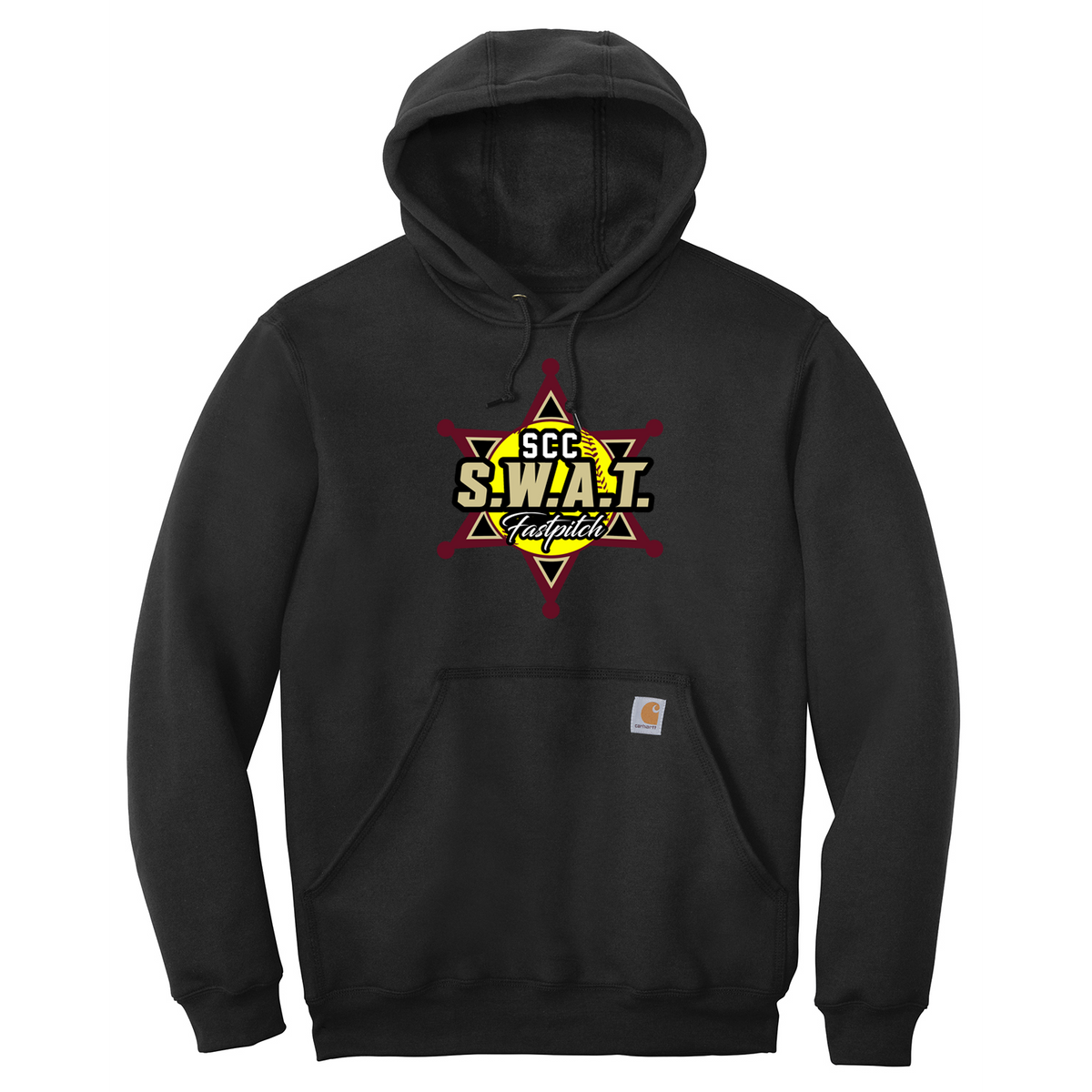 SCC S.W.A.T. Fastpitch Carhartt Midweight Hooded Sweatshirt (TALL SIZES)