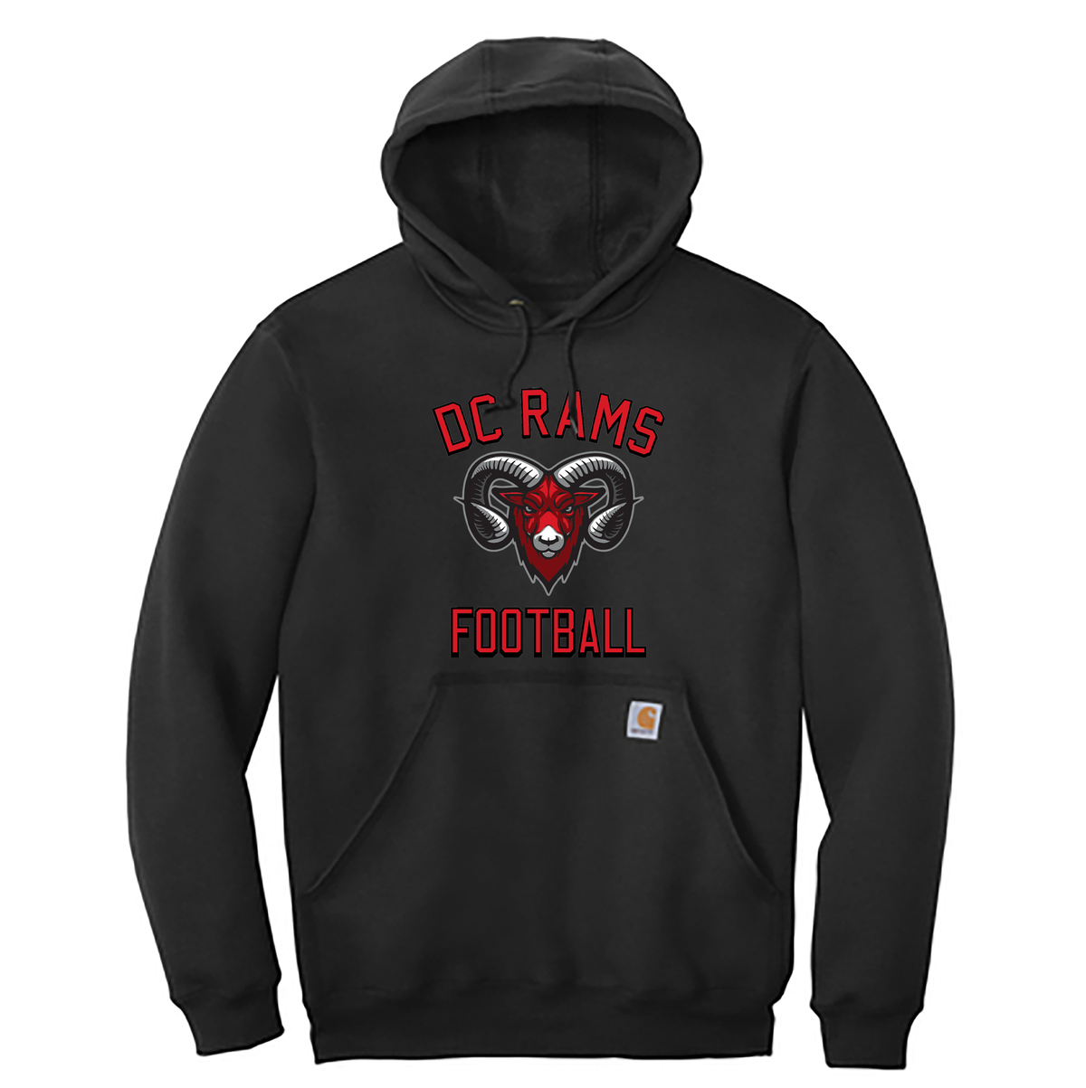 DC Rams Football Carhartt Midweight Hooded Sweatshirt