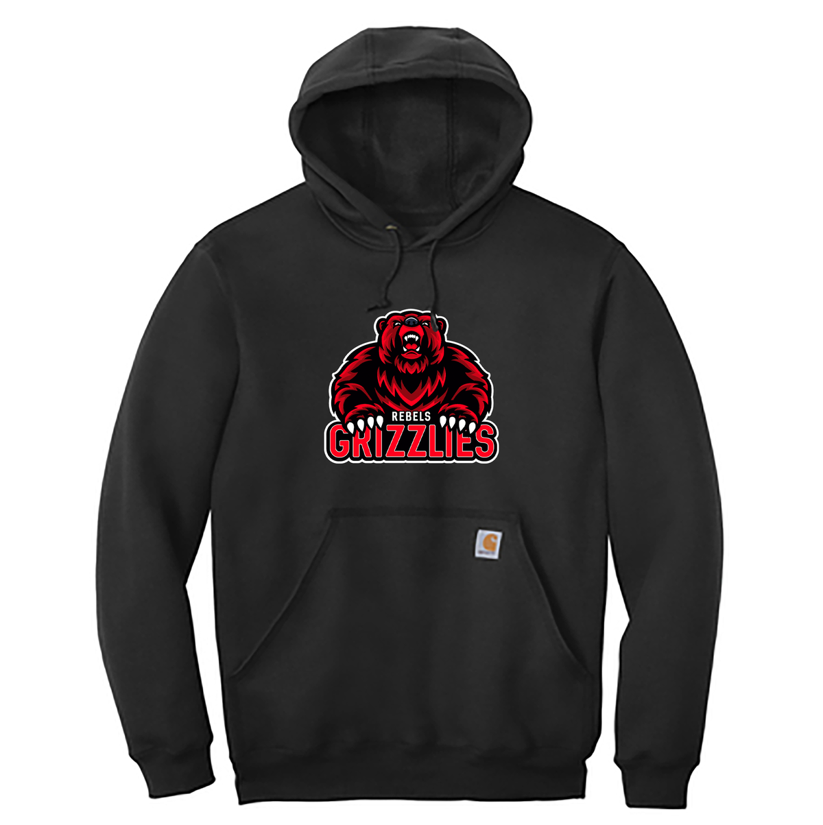 Rebels Grizzlies Carhartt Midweight Hooded Sweatshirt