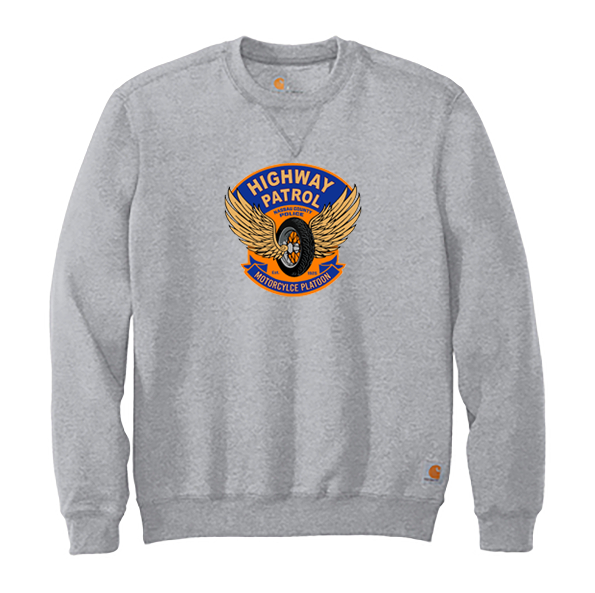 NCPD Motorcycle Unit Carhartt Midweight Crewneck