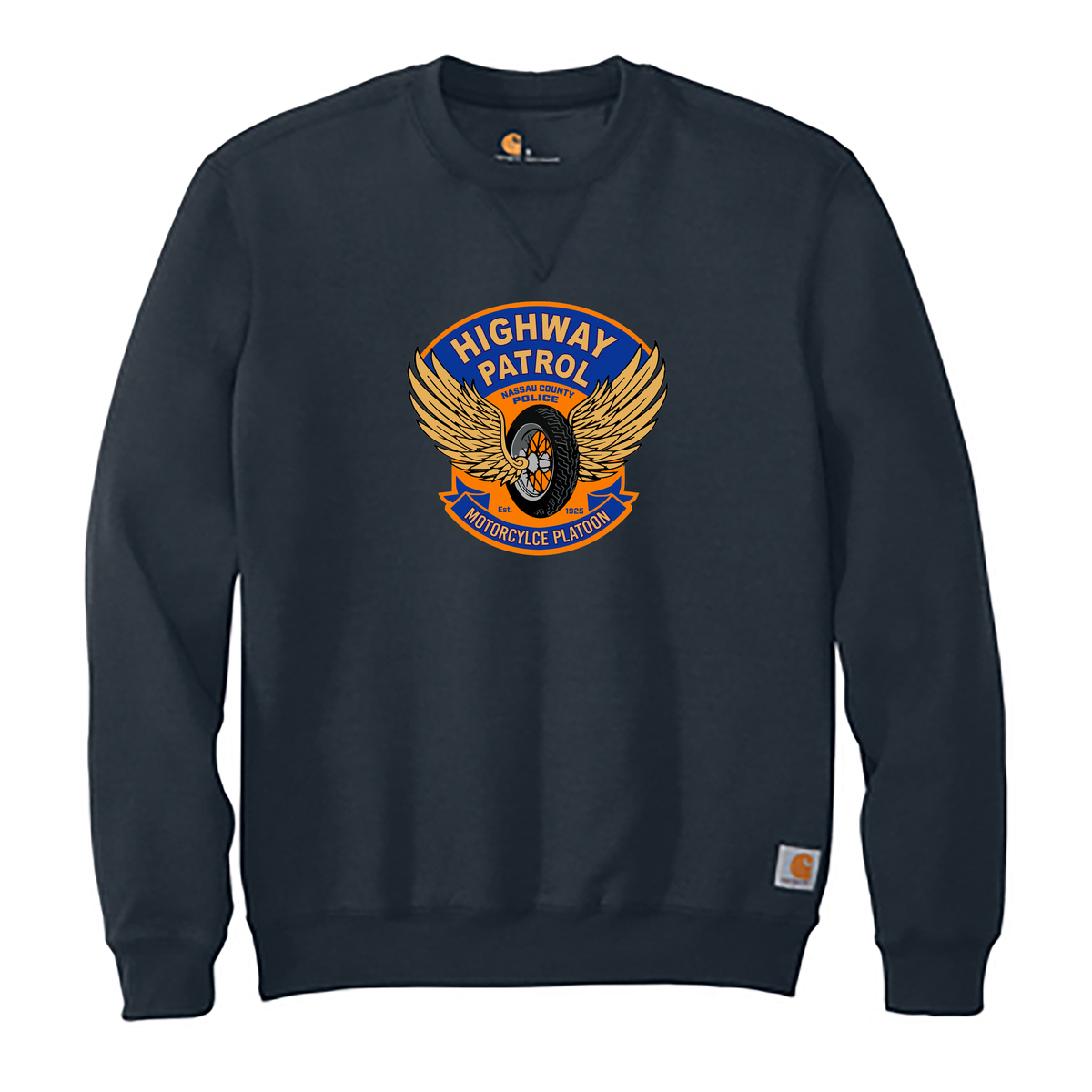 NCPD Motorcycle Unit Carhartt Midweight Crewneck