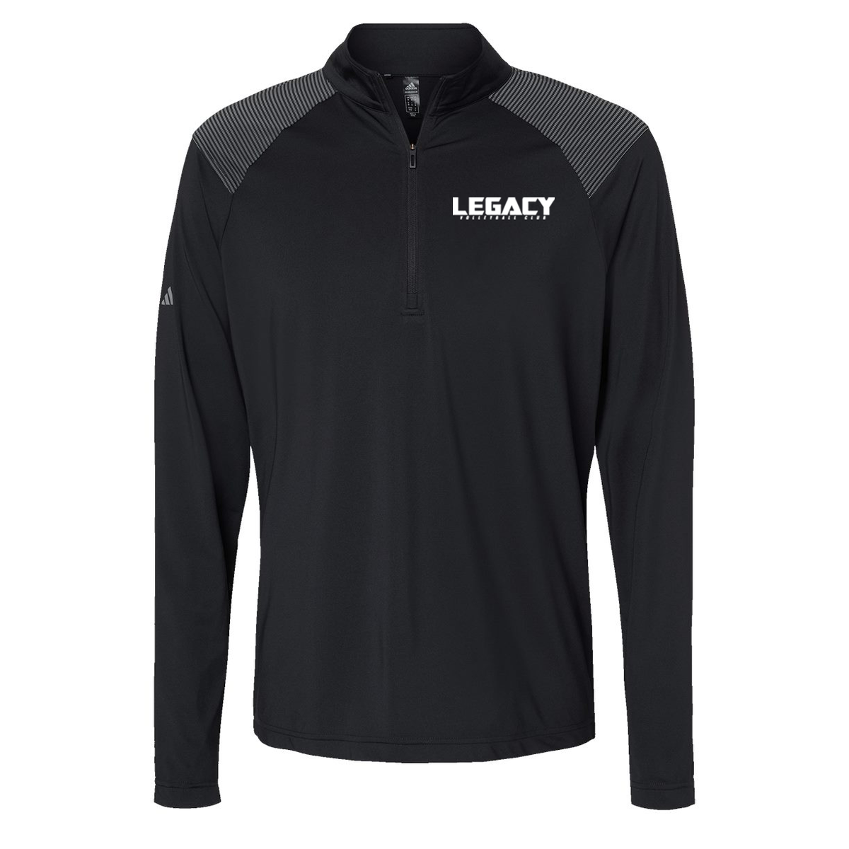 Legacy Volleyball Club Adidas Shoulder Stripe Quarter-Zip Pullover