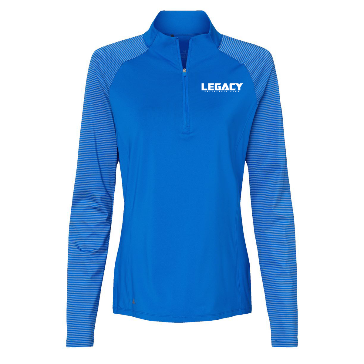 Legacy Volleyball Club Adidas Women's Stripe Block Quarter-Zip Pullover