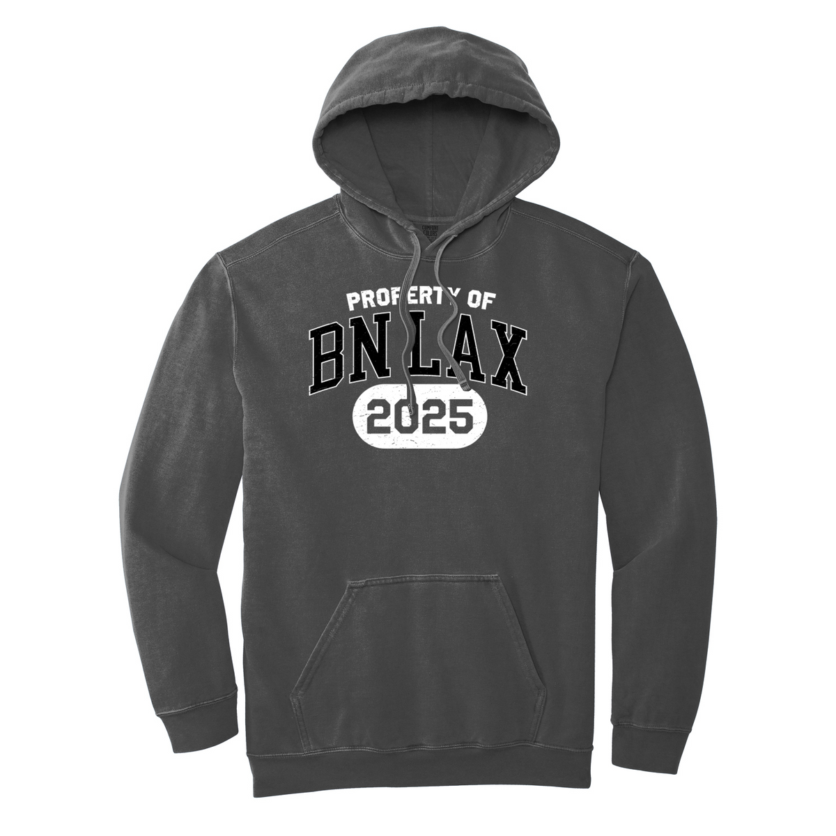 BN Lax Comfort Colors Garment-Dyed Hooded Sweatshirt