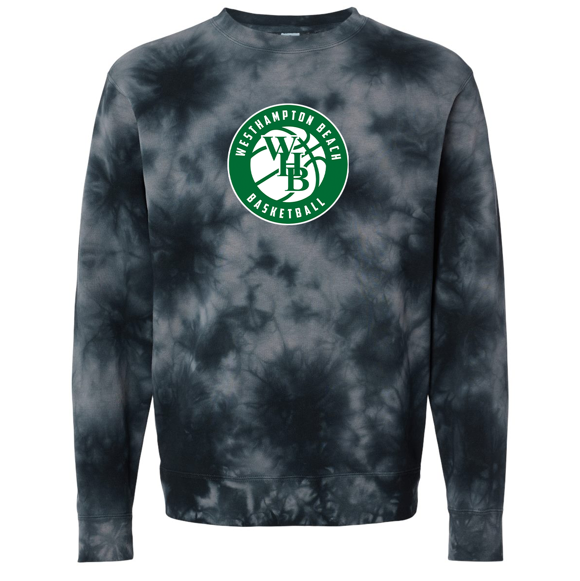 Westhampton Beach Basketball Midweight Tie-Dyed Crewneck Sweatshirt