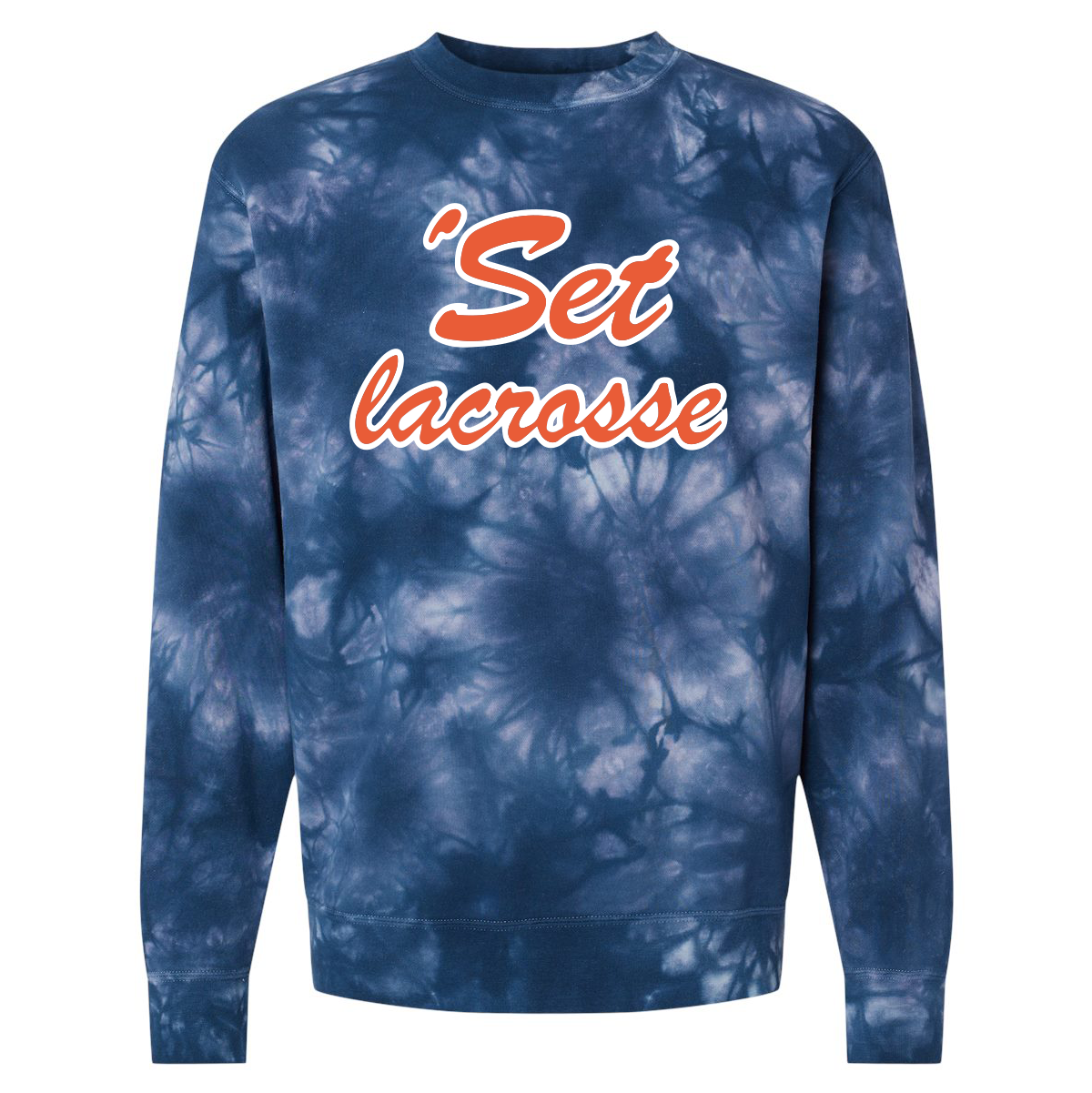 'Set Lacrosse Midweight Tie-Dyed Crewneck Sweatshirt