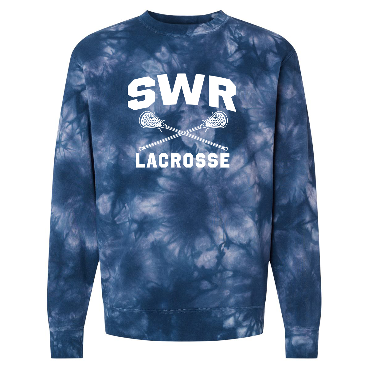 Shoreham-Wading River HS Lacrossee Midweight Tie-Dyed Crewneck Sweatshirt