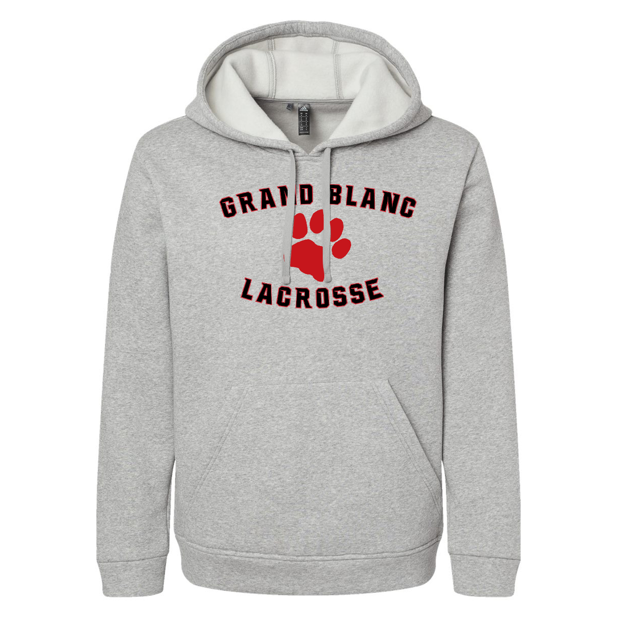 Grand Blanc Lacrosse Adidas Fleece Hooded Sweatshirt