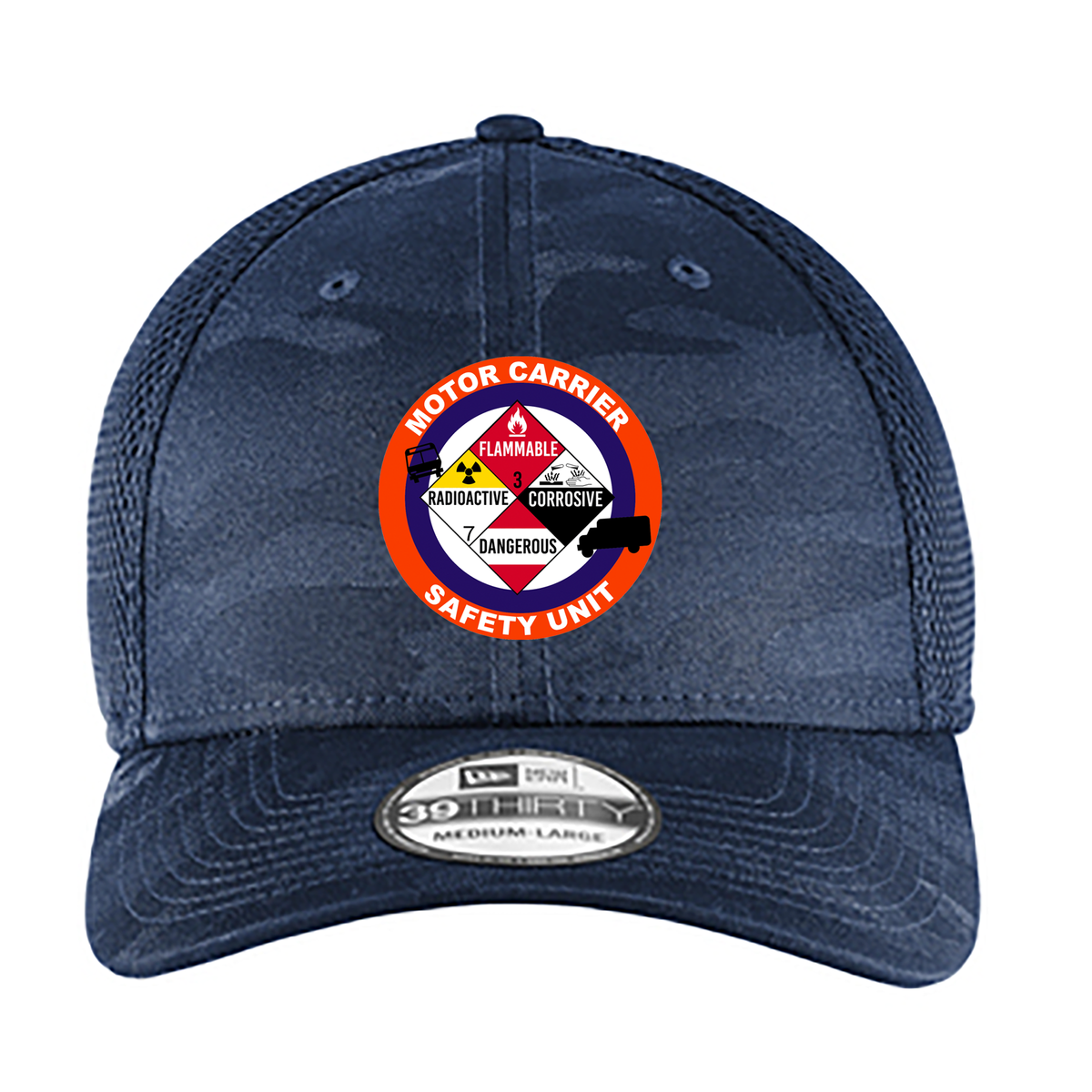 NCPD Motor Carrier Unit Camo Stretch Mesh Patch Logo Cap