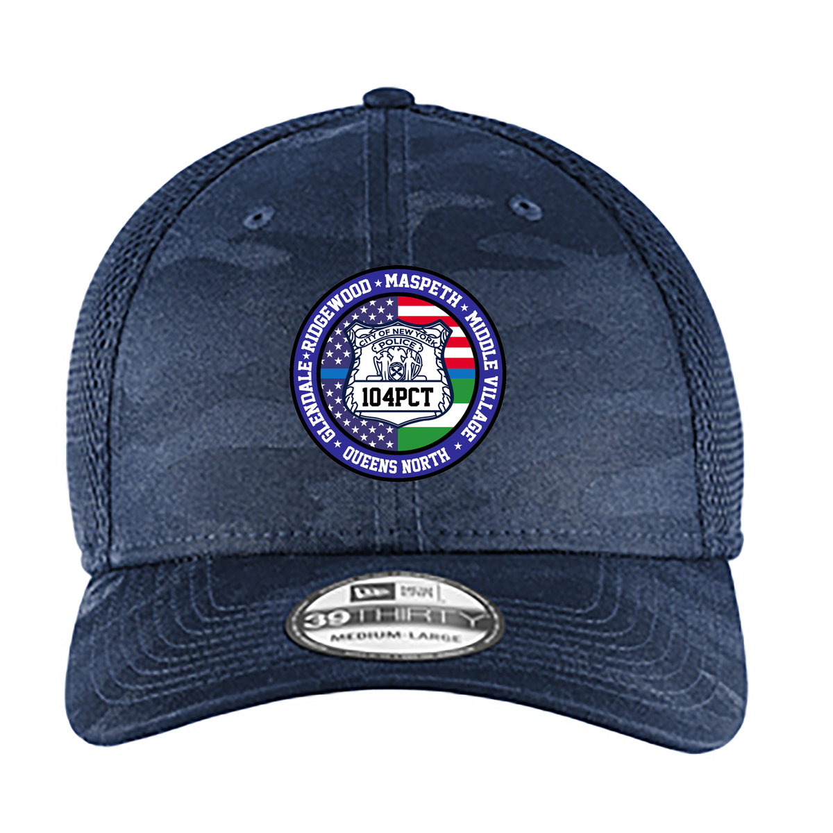 NYPD 104th Pct New Era Camo Stretch Mesh Cap