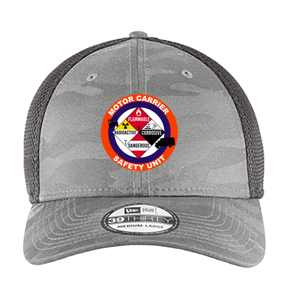 NCPD Motor Carrier Unit Camo Stretch Mesh Patch Logo Cap