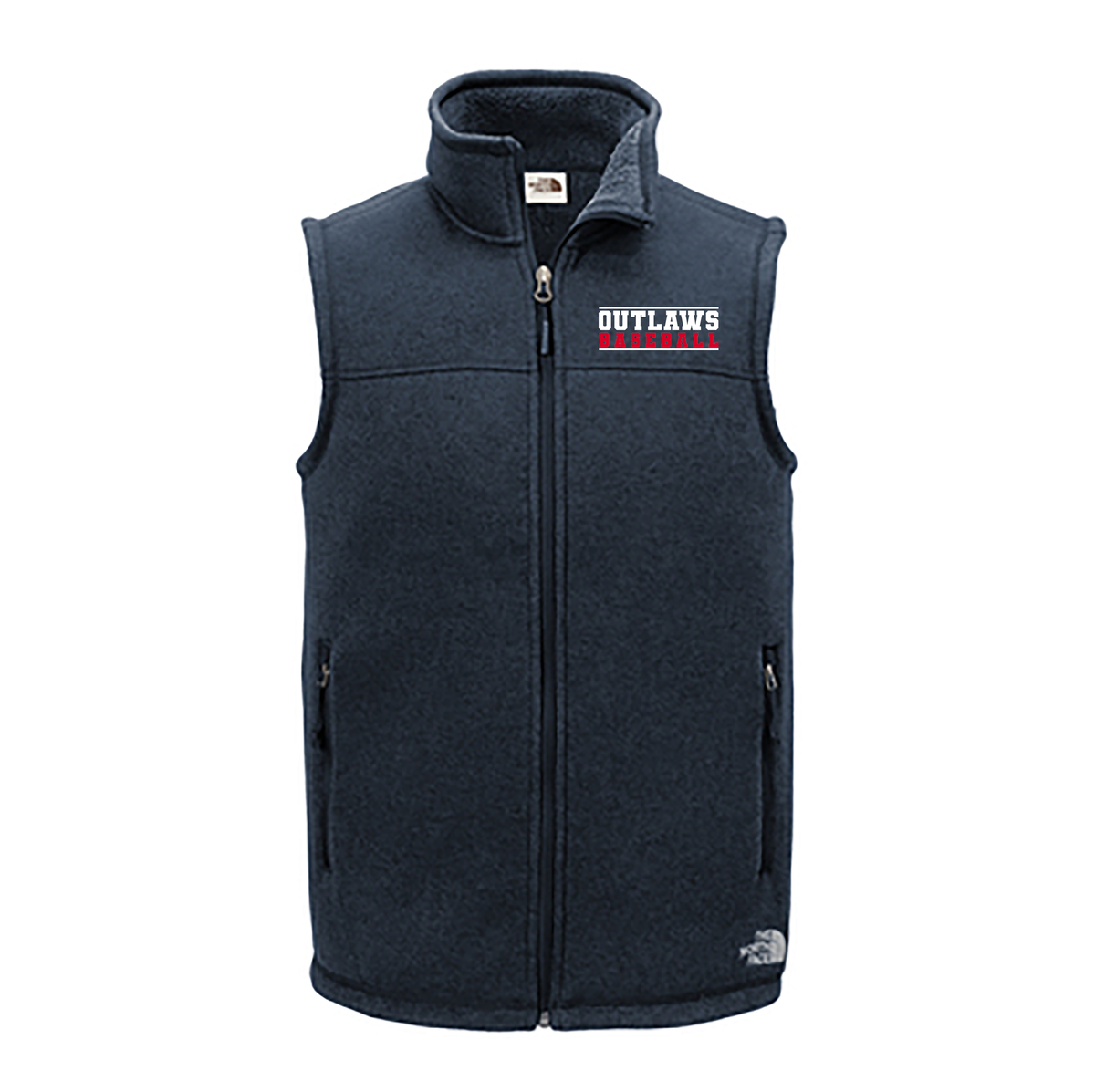 Southern Indiana Outlaws Baseball North Face Fleece Vest