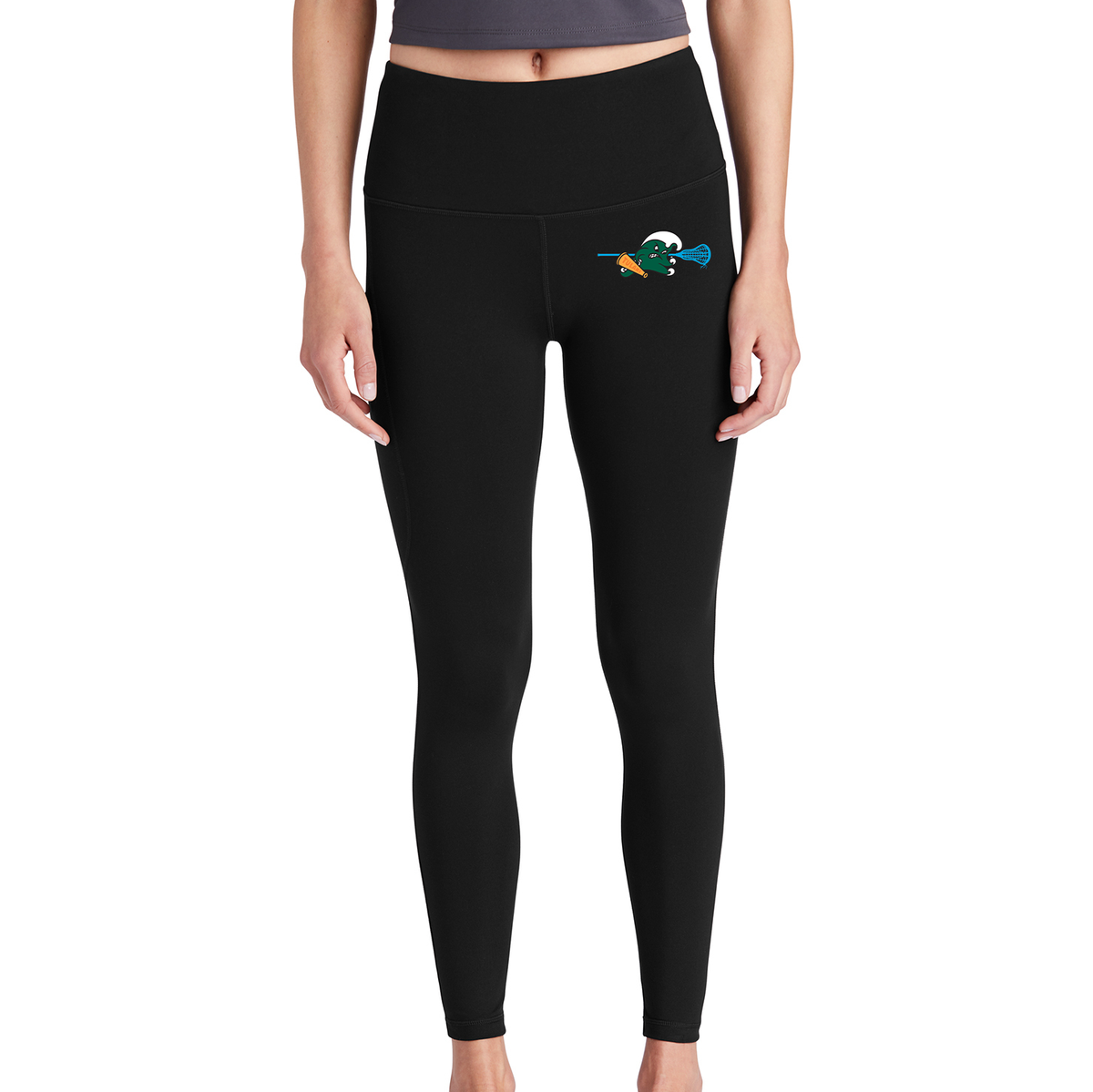 Tulane Women's Lacrosse Ladies High Rise 7/8 Leggings