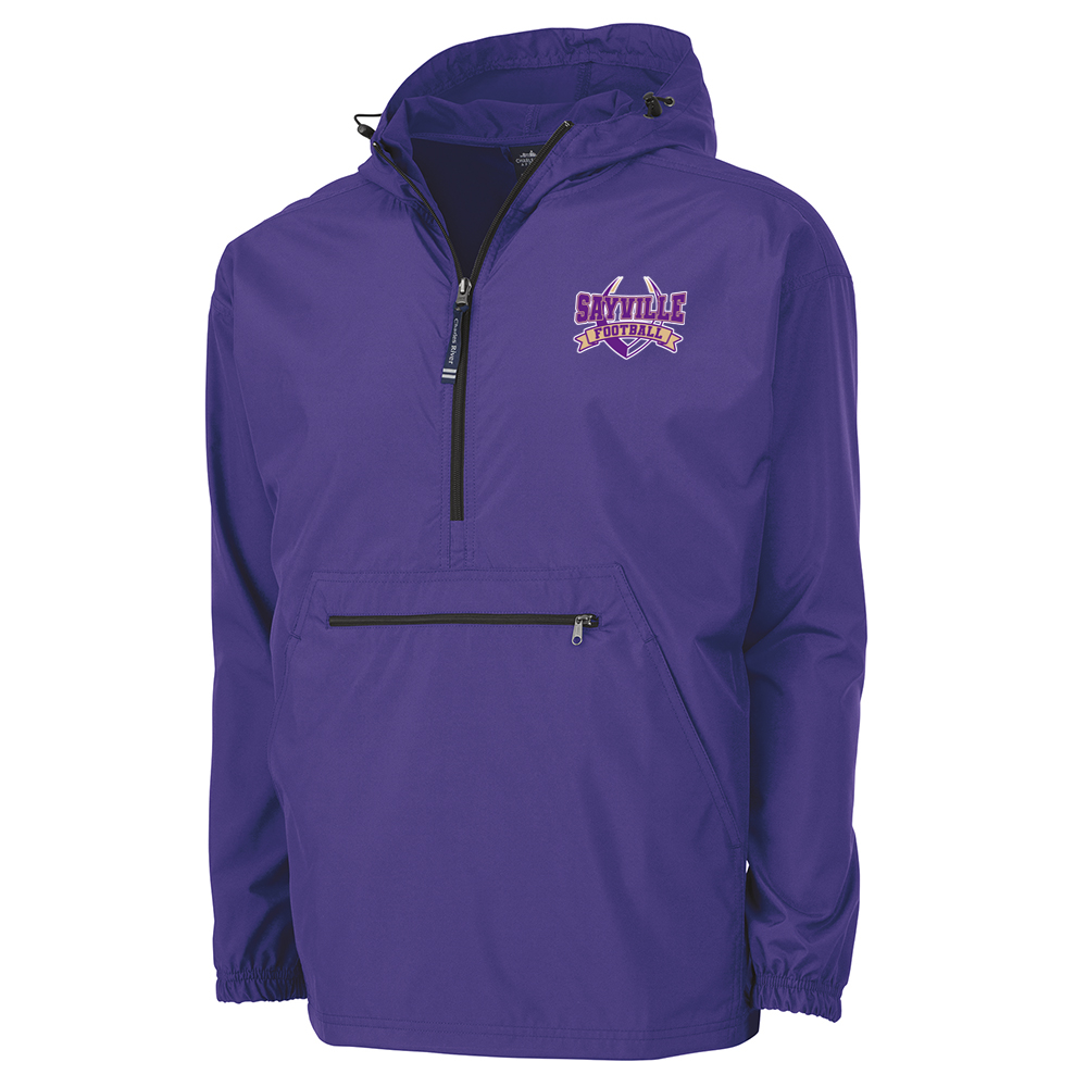Sayville Football Charles River Pack-N-Go Pullover