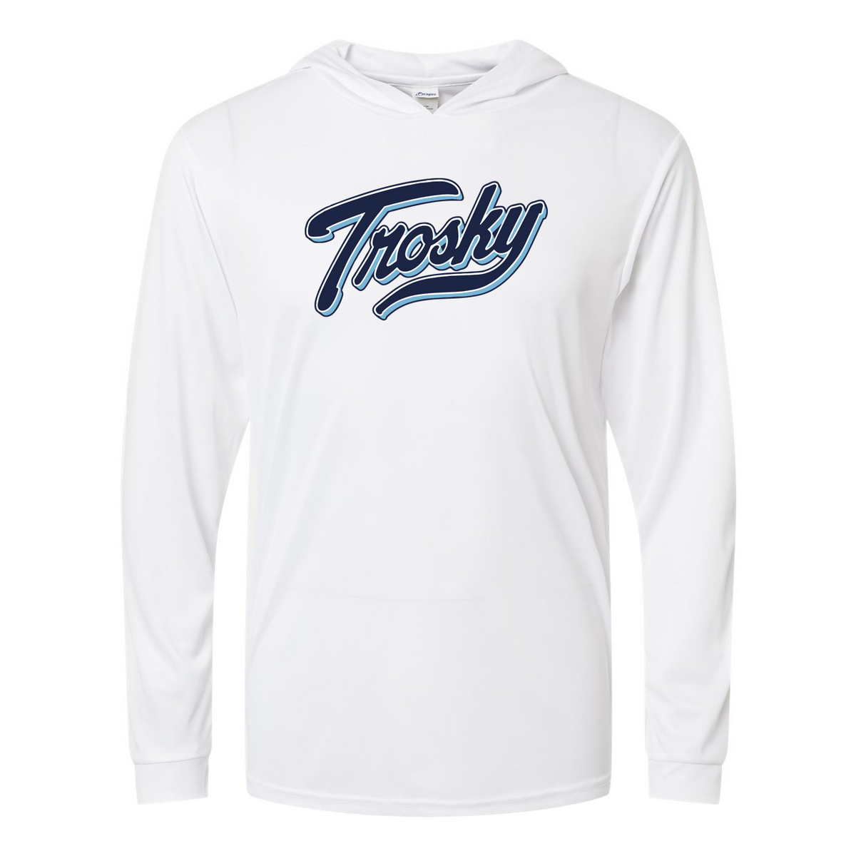 Trosky Baseball Paragon Bahama Performance Hooded Long Sleeve T-Shirt